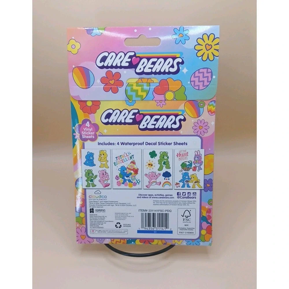 Care Bears Phone Decals Vinyl Device Stickers Birthday Party Favors Gift Girls‎